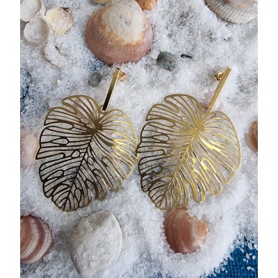 Boucle d'oreille Foglia d'oru