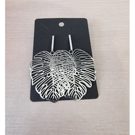 Boucle d'oreille Foglia d'argentu