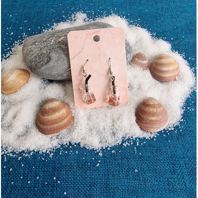 Boucle d'oreille "La paillote"