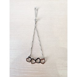 Bracelet 4 coeurs