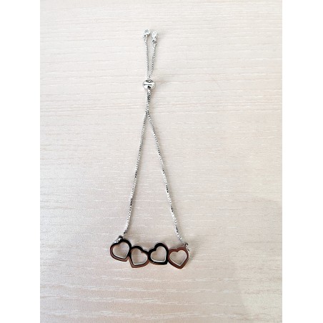 Bracelet 4 coeurs