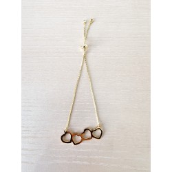Bracelet 4 coeurs