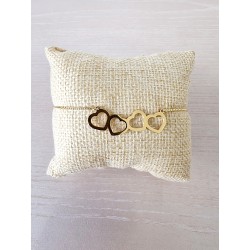 Bracelet 4 coeurs