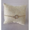 Bracelet trèfle à strass