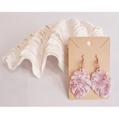 Boucles d'oreilles grandes feuilles