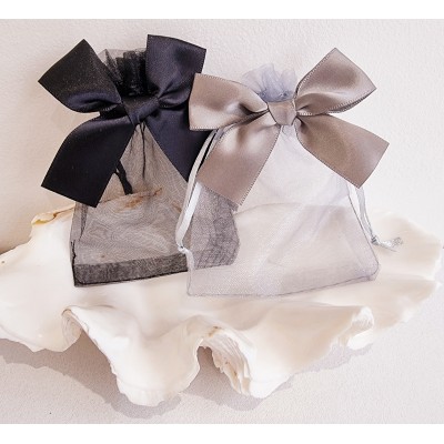 Sachet en organza noeud