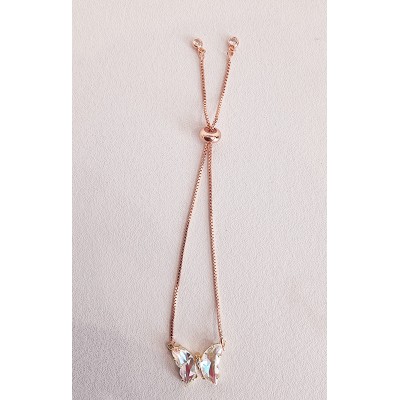 Bracelet Farfalla chaine or rose