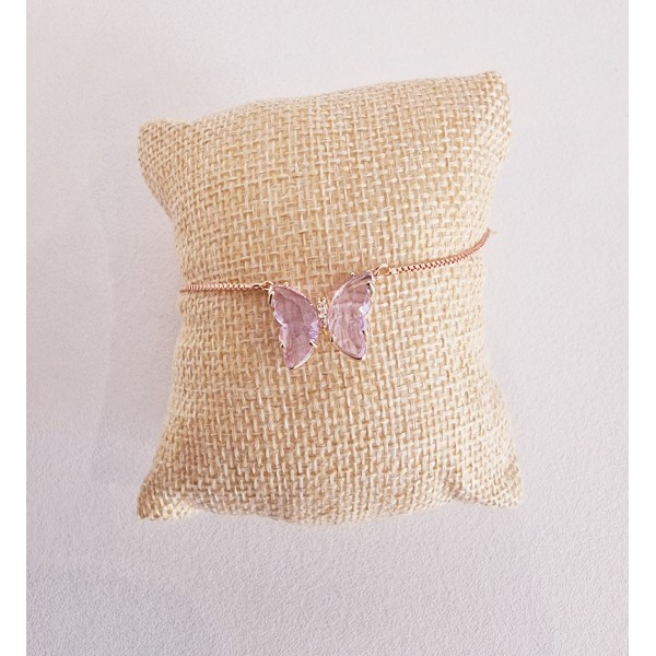 Bracelet Farfalla chaine or rose