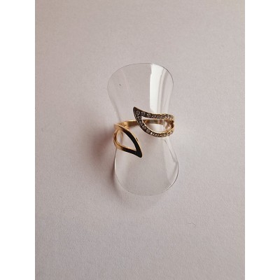 Bague Feuille à strass