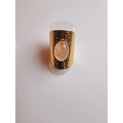 Bague pierre rose
