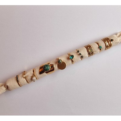 Bague pierre verte