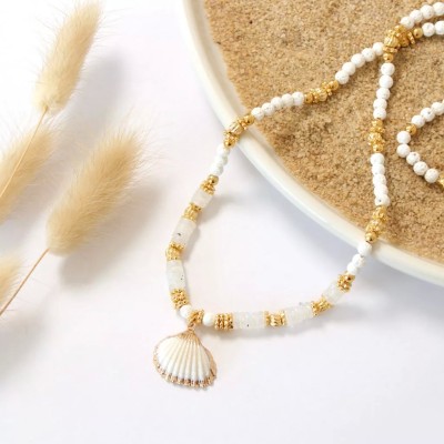 Collier le trésor de Lava pierre de lune