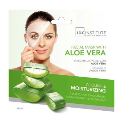 Masque tissu à l'aloe vera IDC institute à l'unité