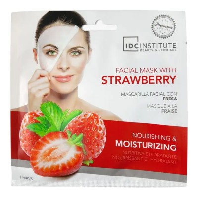 Masque tissu à la fraise IDC institute à l'unité